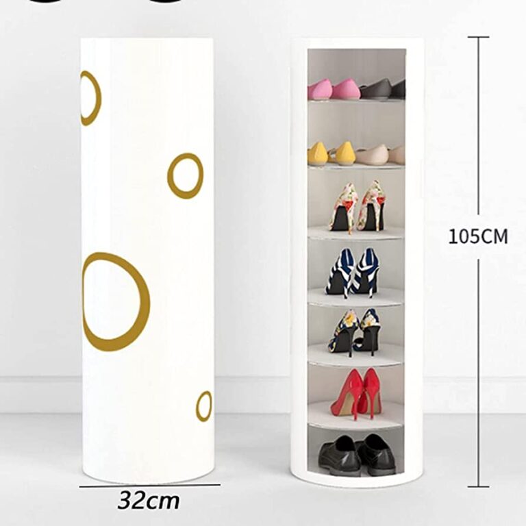 360-degree rotating cylindrical shoe cabinet shoe rack