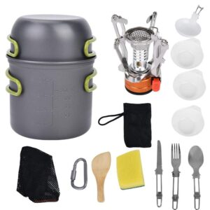 Best Camping Cookware Mess Kit Lightweight Picnic Cooking Set