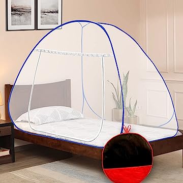 Mosquito Net Polycotton 4 Corners Post Canopy Bed Curtain