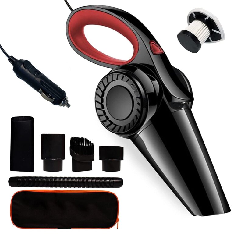 YOZO Powerful Portable & High Power 12V Orange Car Handheld Vacuum for Car