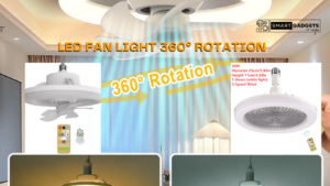 LED Fan Light 360° Rotation